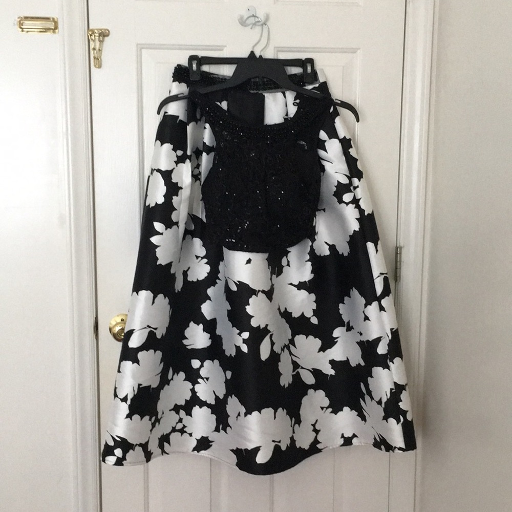 Black and White Prom Dress